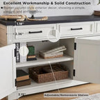 Farmhouse Buffet Sideboard Cabinet,Coffee Bar Wine Bar for Dining Room - N/A