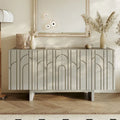 Modern Wood Storage Buffet Sideboard with 4 Doors