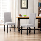 Upholstered Linen Fabric Dining Chair - 38.6