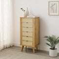 Cane 5-Drawer Jewelry Armoire