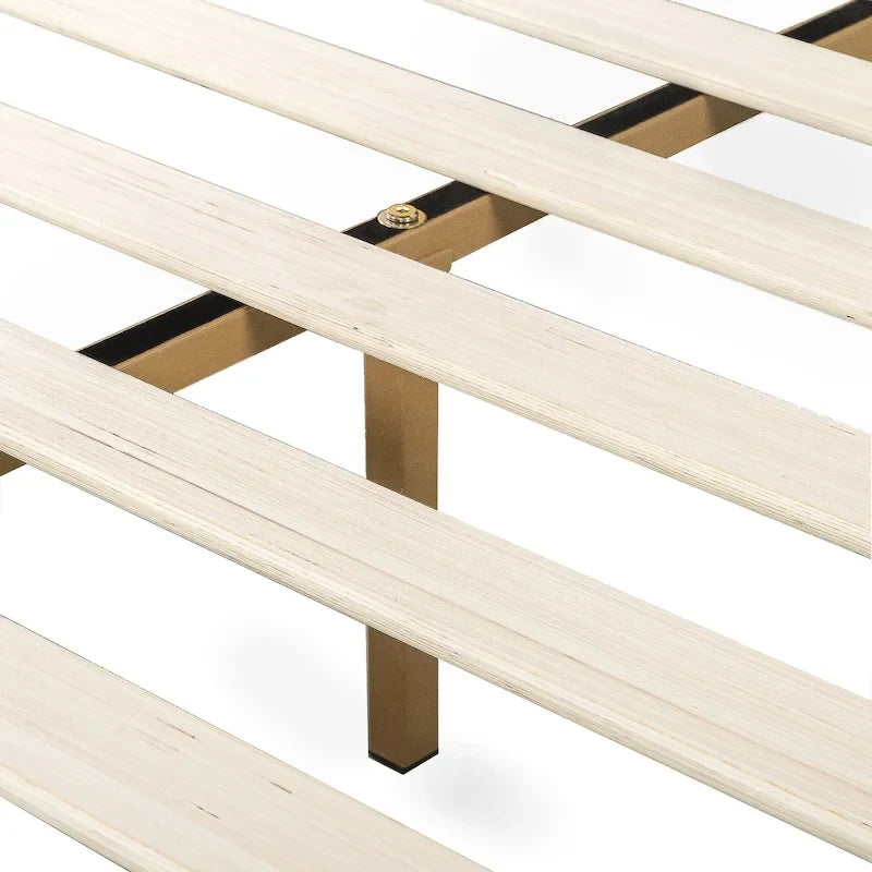 10-inch Wood Platform Bed with Headboard