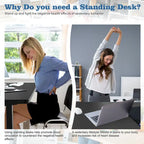 Height Adjustable Electric Standing Desk Sit Stand Computer Stand up Desk with Splice Board