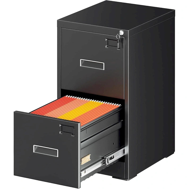 2 Drawer Vertical File Cabinet with Lock for Home Office