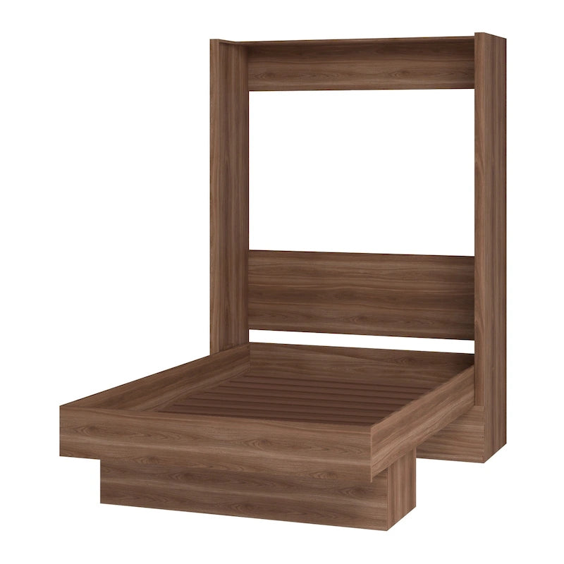 Easy Lift Queen Contemporary Murphy Bed with Shelf