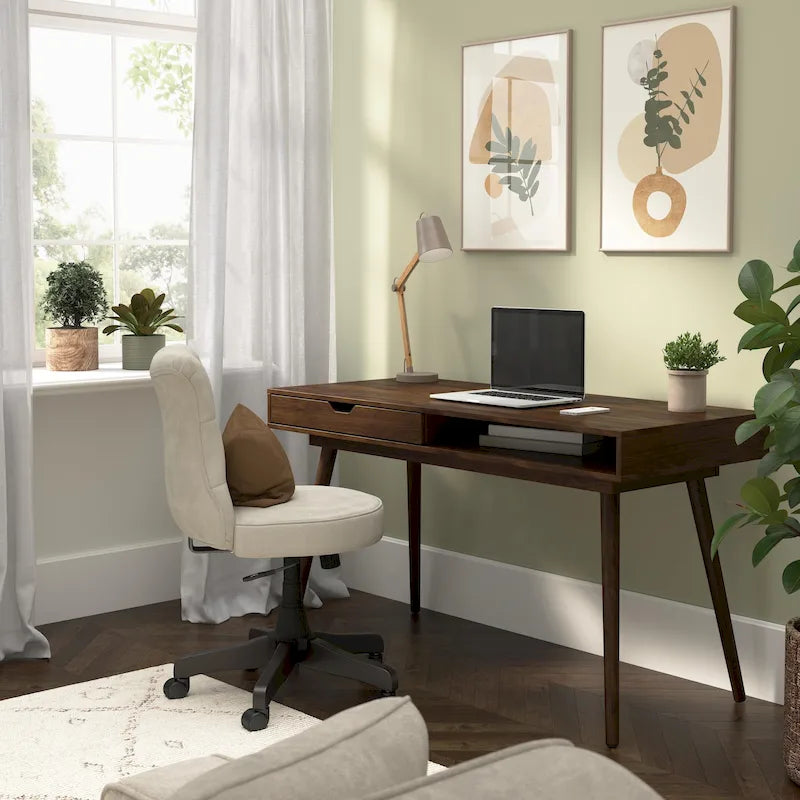 54W Writing Computer Desk with Storage