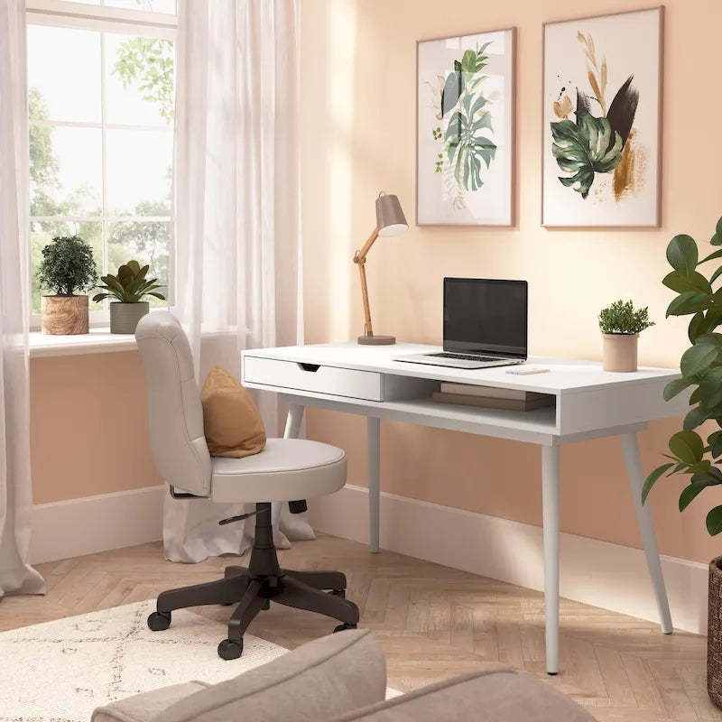 54W Writing Computer Desk with Storage