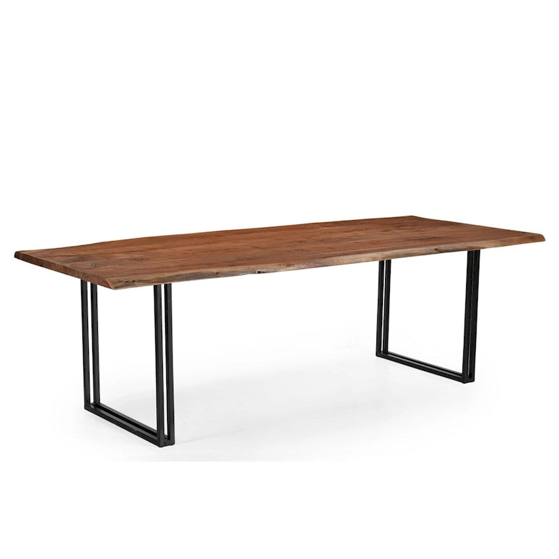 Solid Wood Dining Table - Brown
