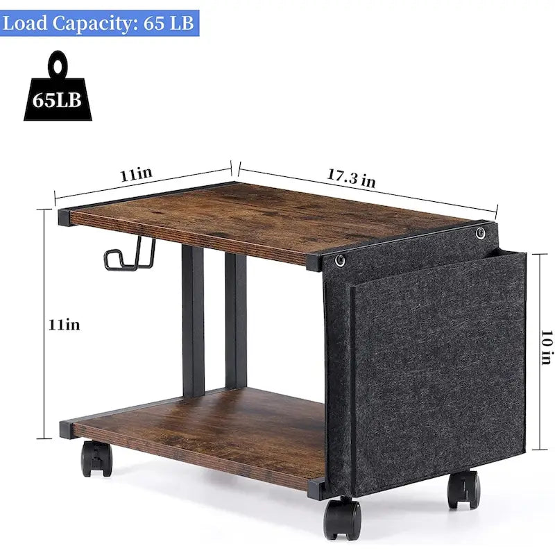 Printer Stand with Storage Bag